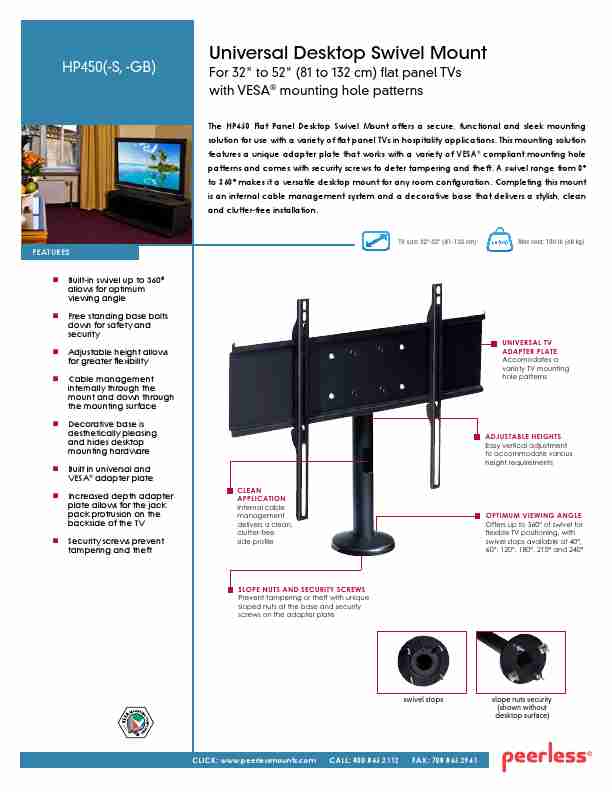 Peerless Industries TV Mount HP450-page_pdf